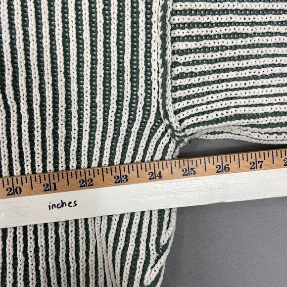 Aerie Beyond Chenille Striped Pullover Oversized Crewneck Sweater Size Small - Picture 10 of 10